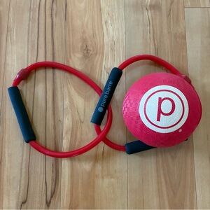 Pure Barre Accessories Red Exercise Band and Ball HTF